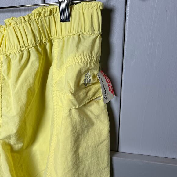 Free People Movement In the Wild Lemon Athletic Shorts Size S NEW - Picture 3 of 7